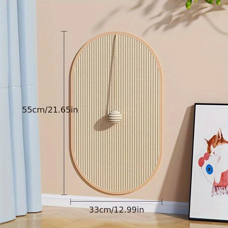 3-in-1 Sisal Cat Scratch Wall Panel