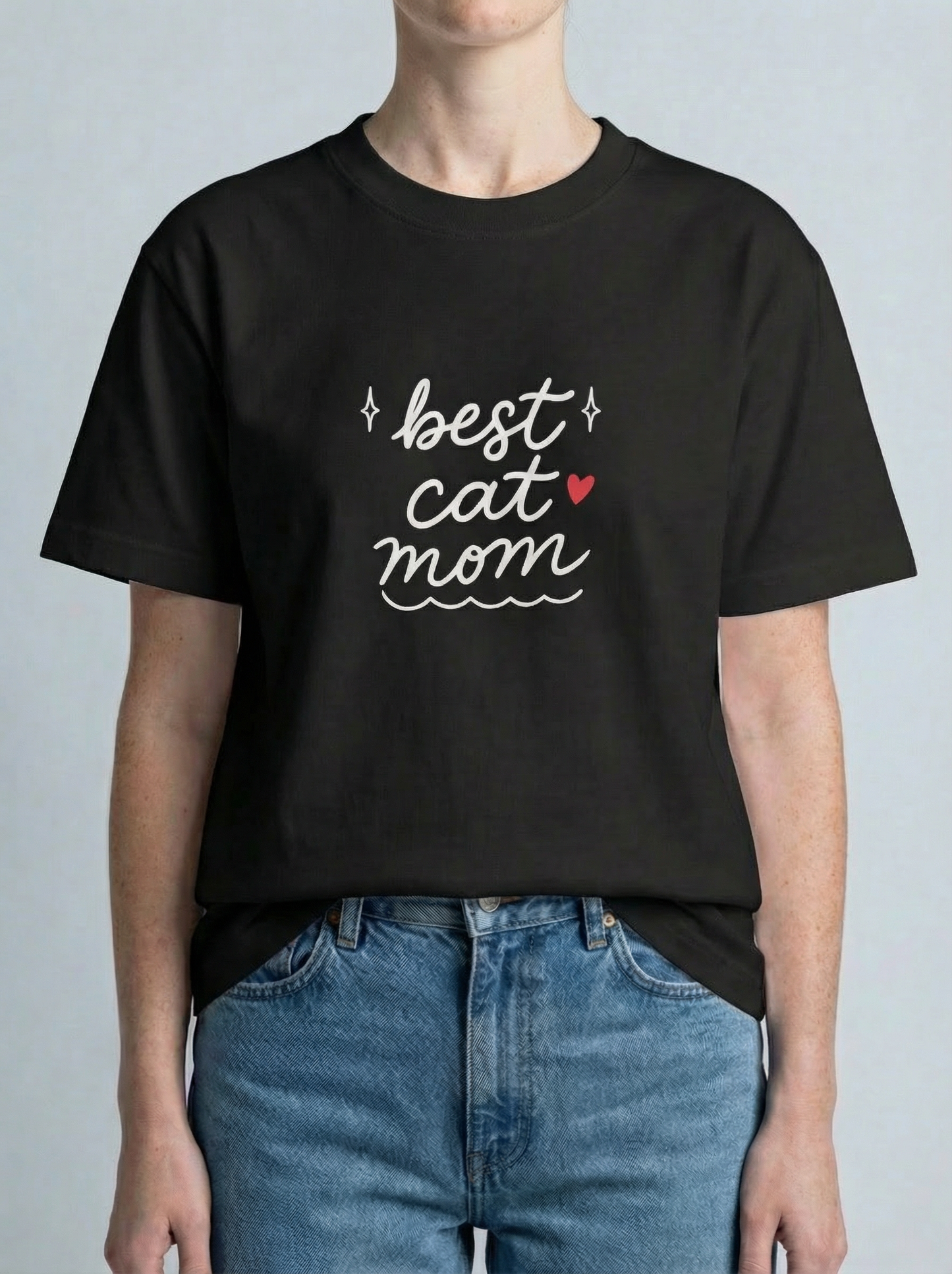 Proud Heart Tee – Cat Mom