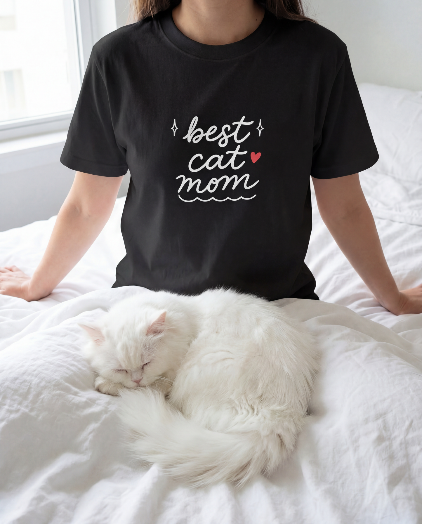 Proud Heart Tee – Cat Mom