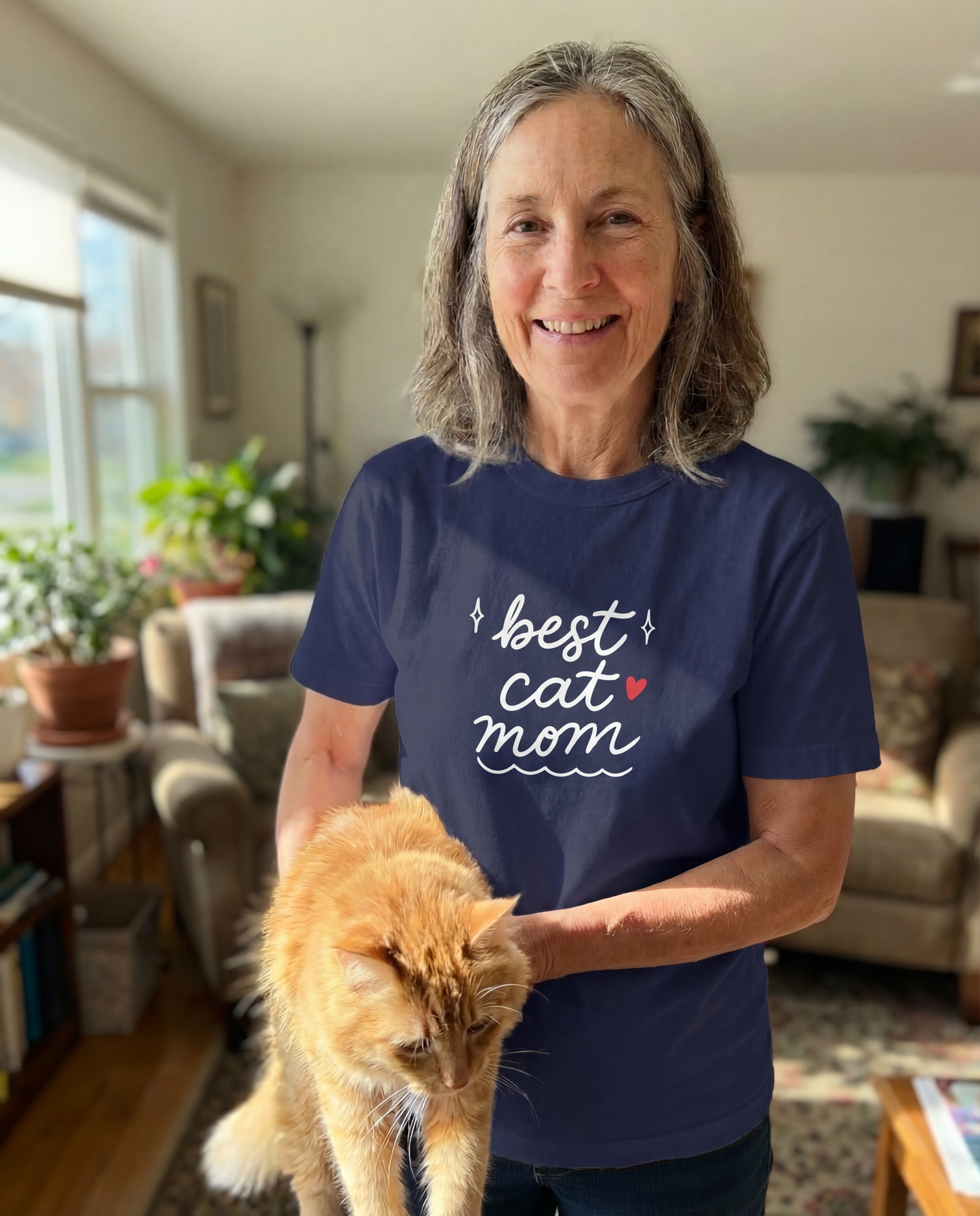 Proud Heart Tee – Cat Mom