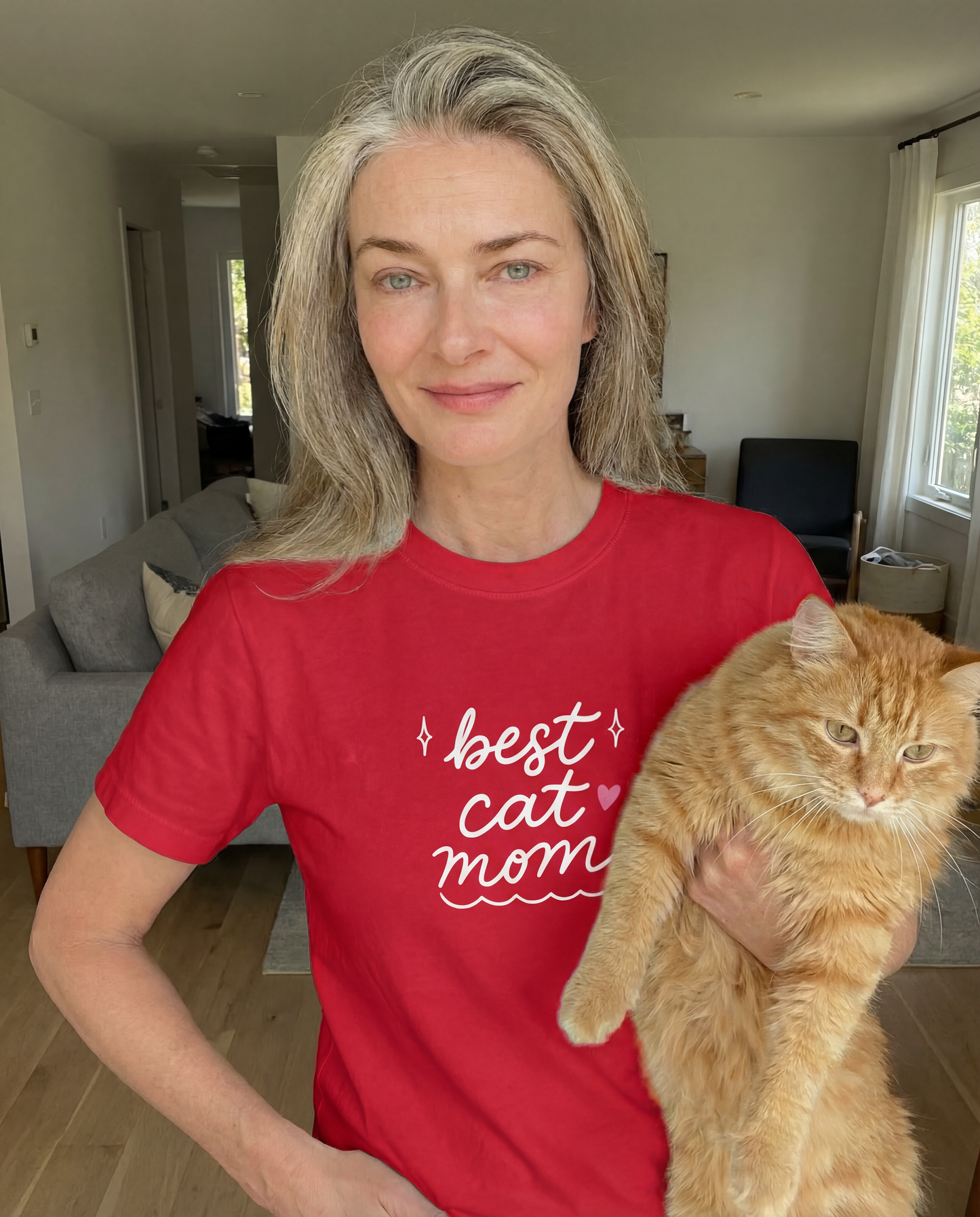 Proud Heart Tee – Cat Mom