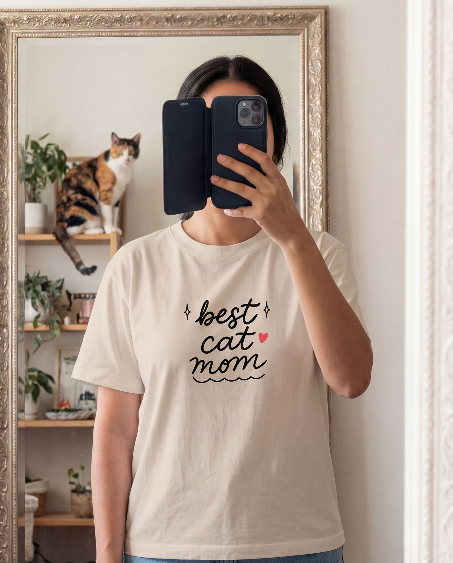 Proud Heart Tee – Cat Mom