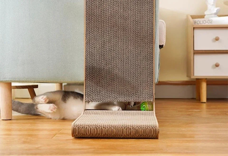 L-Shaped Cat Scratching Board