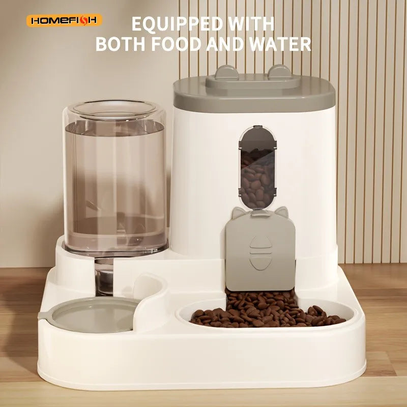 2-in-1 Cat Food and Water Dispenser