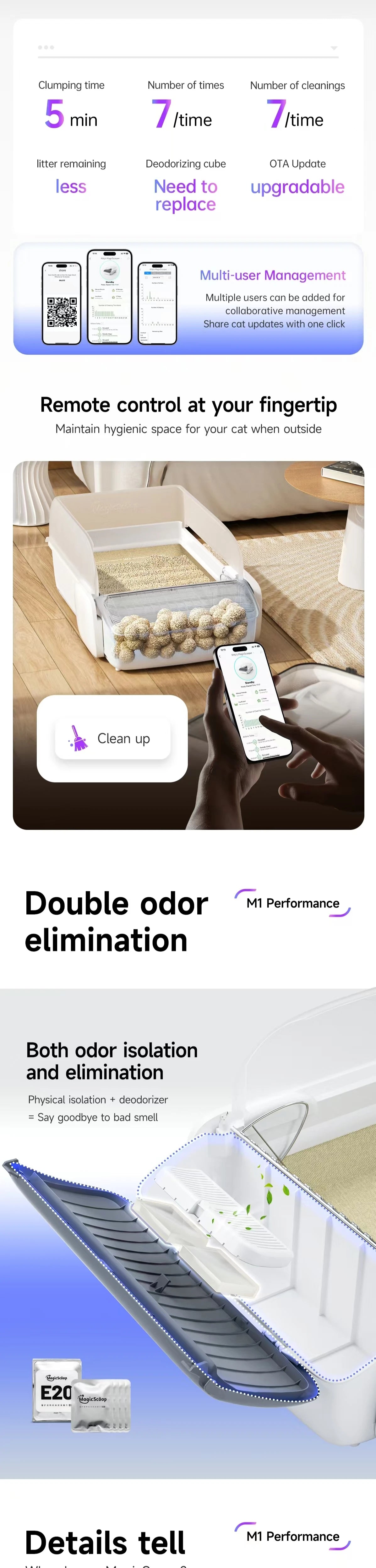 Smart Self-Cleaning Cat Litter Box