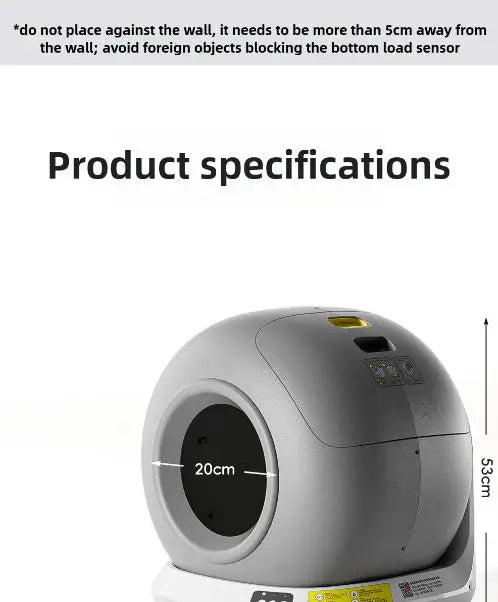 Fully Enclosed Smart Cat Litter Box