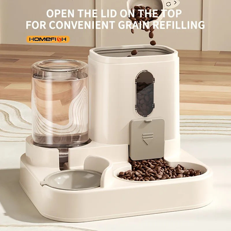 2-in-1 Cat Food and Water Dispenser