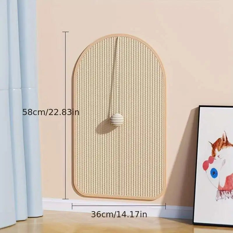 3-in-1 Sisal Cat Scratch Wall Panel