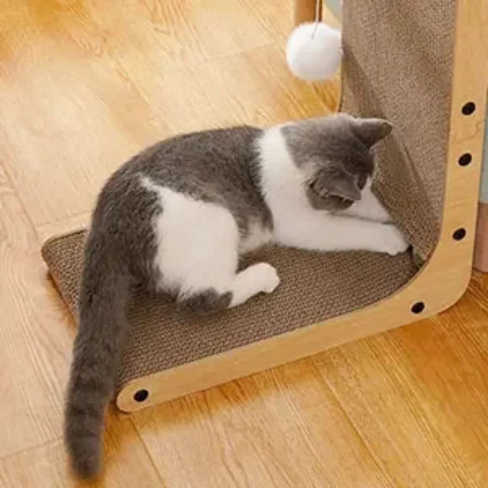 L-Shaped Cat Scratching Board