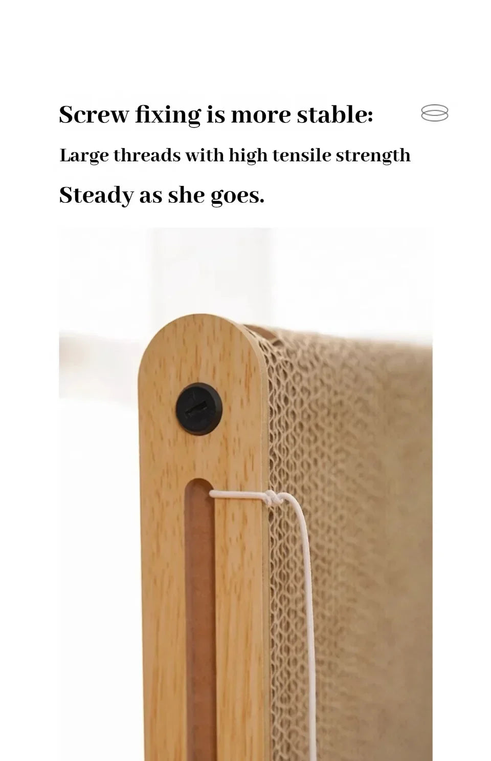 L-Shaped Cat Scratching Board