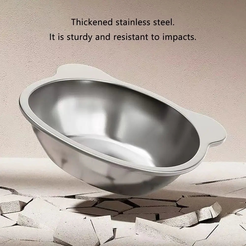 15° Raised Stainless Steel Cat Bowl