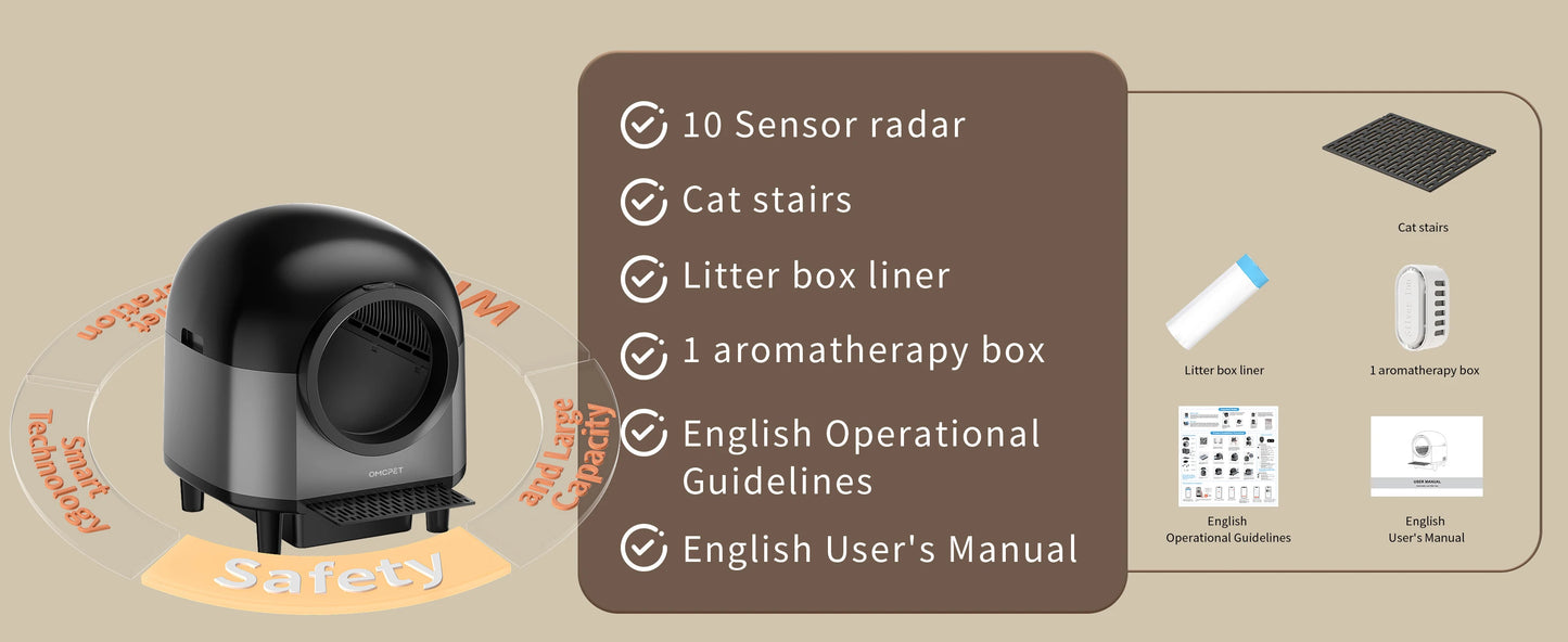 App-Controlled Self-Cleaning Cat Litter Box
