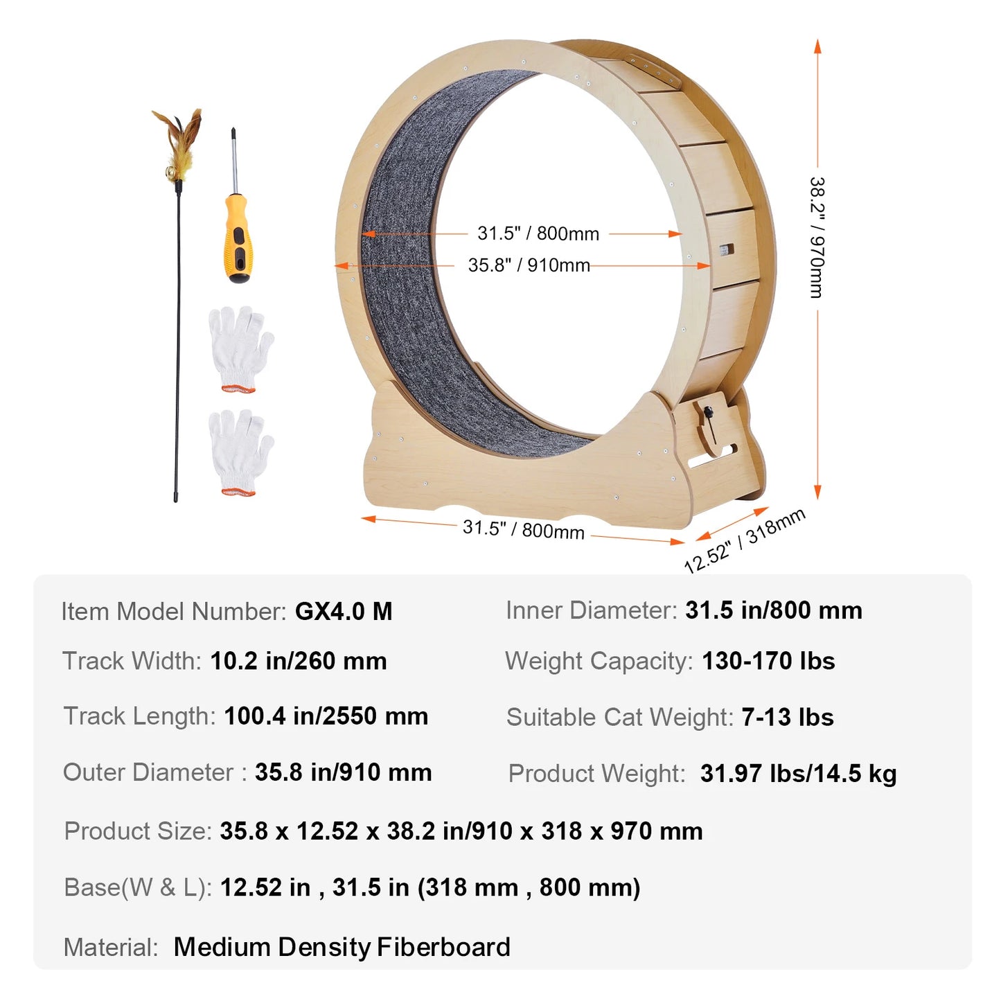 Cat Treadmill Exercise Wheel