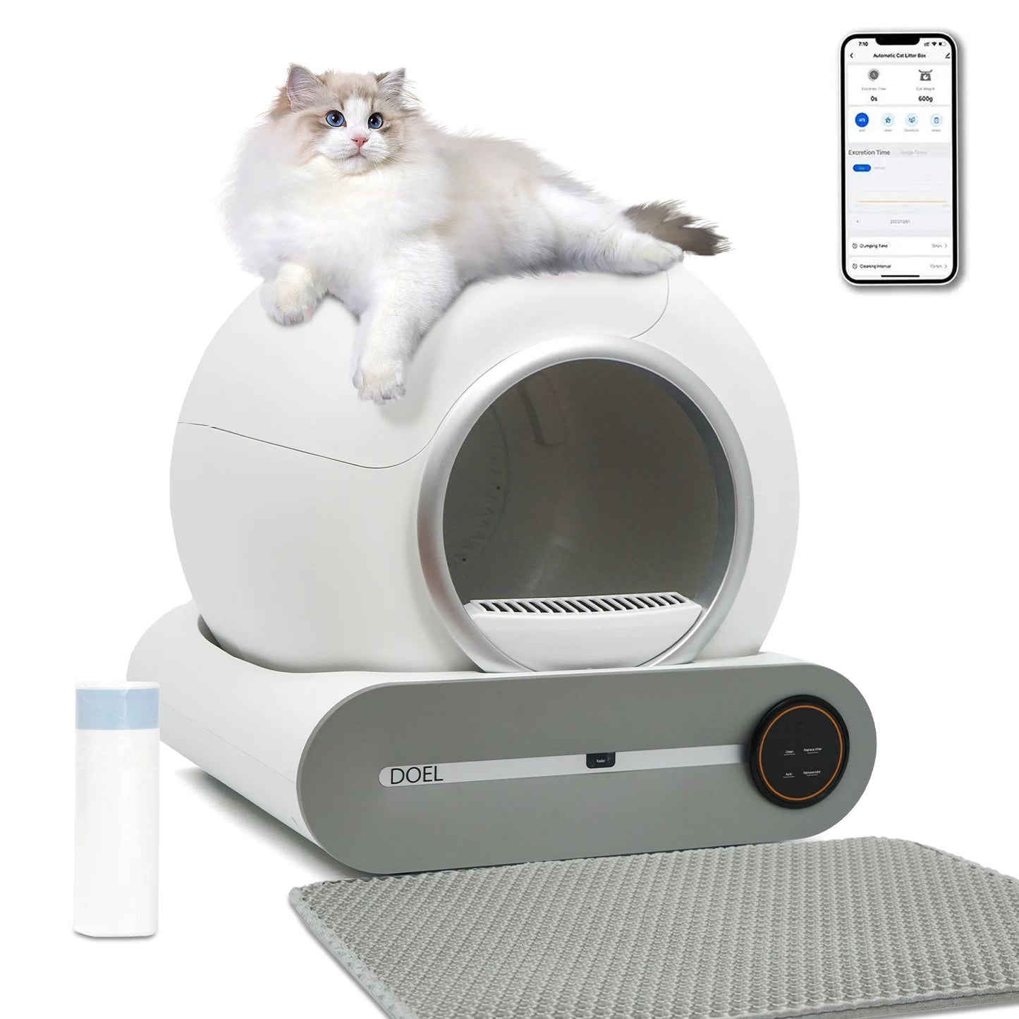 65L Self-Cleaning Cat Litter Box