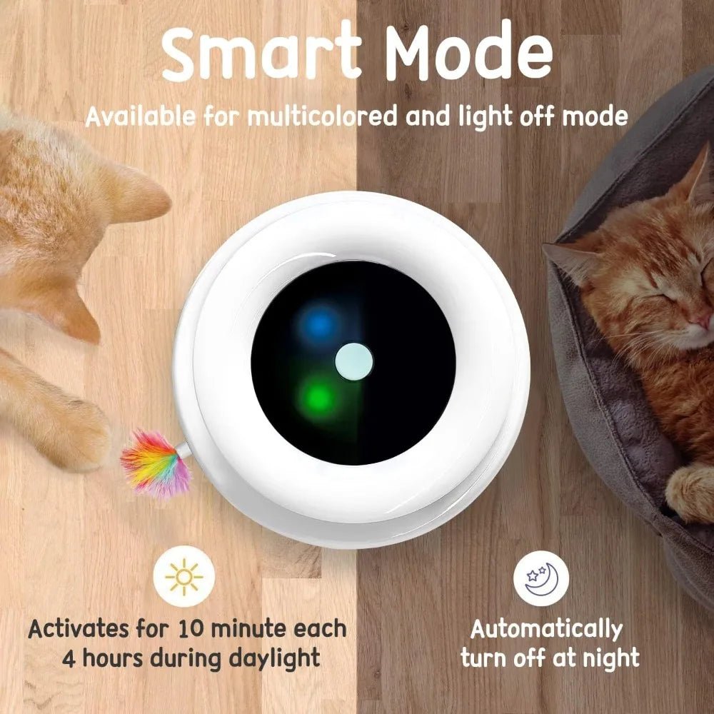 2-in-1 Cat Toy with Ball and Feather