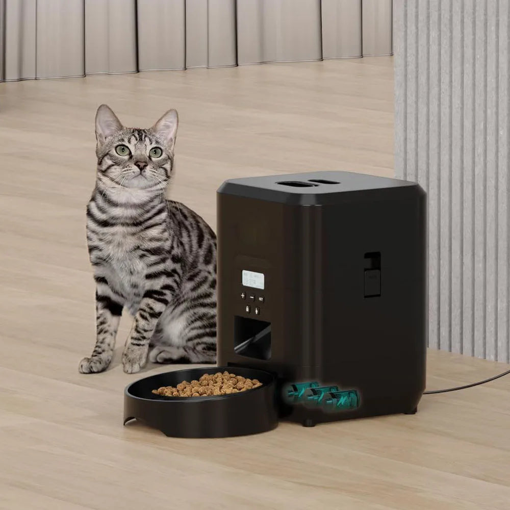2L Automatic Cat Feeder with Wi-Fi or Button Control