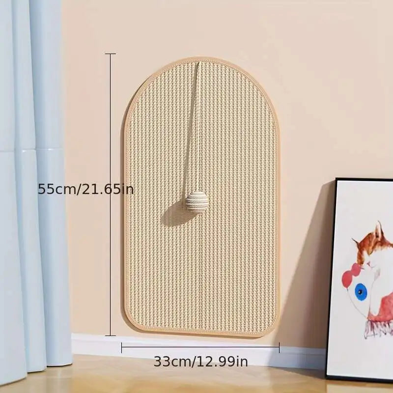 3-in-1 Sisal Cat Scratch Wall Panel