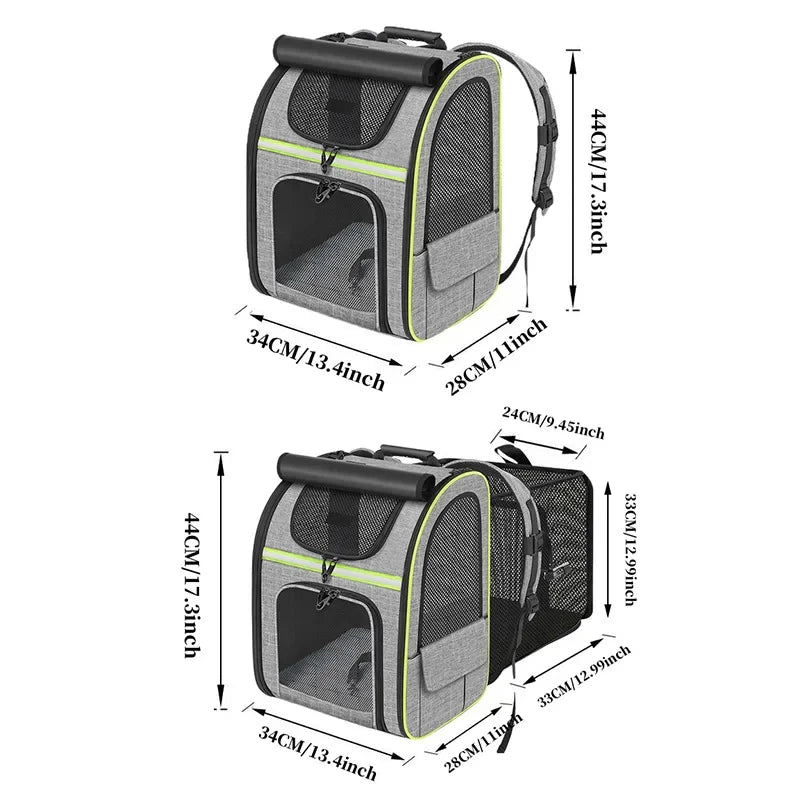 Expandable Mesh Cat Backpack Carrier