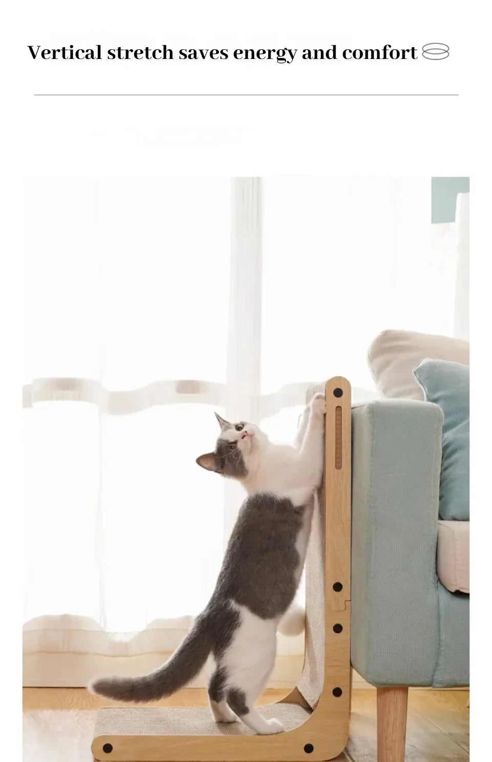 L-Shaped Cat Scratching Board