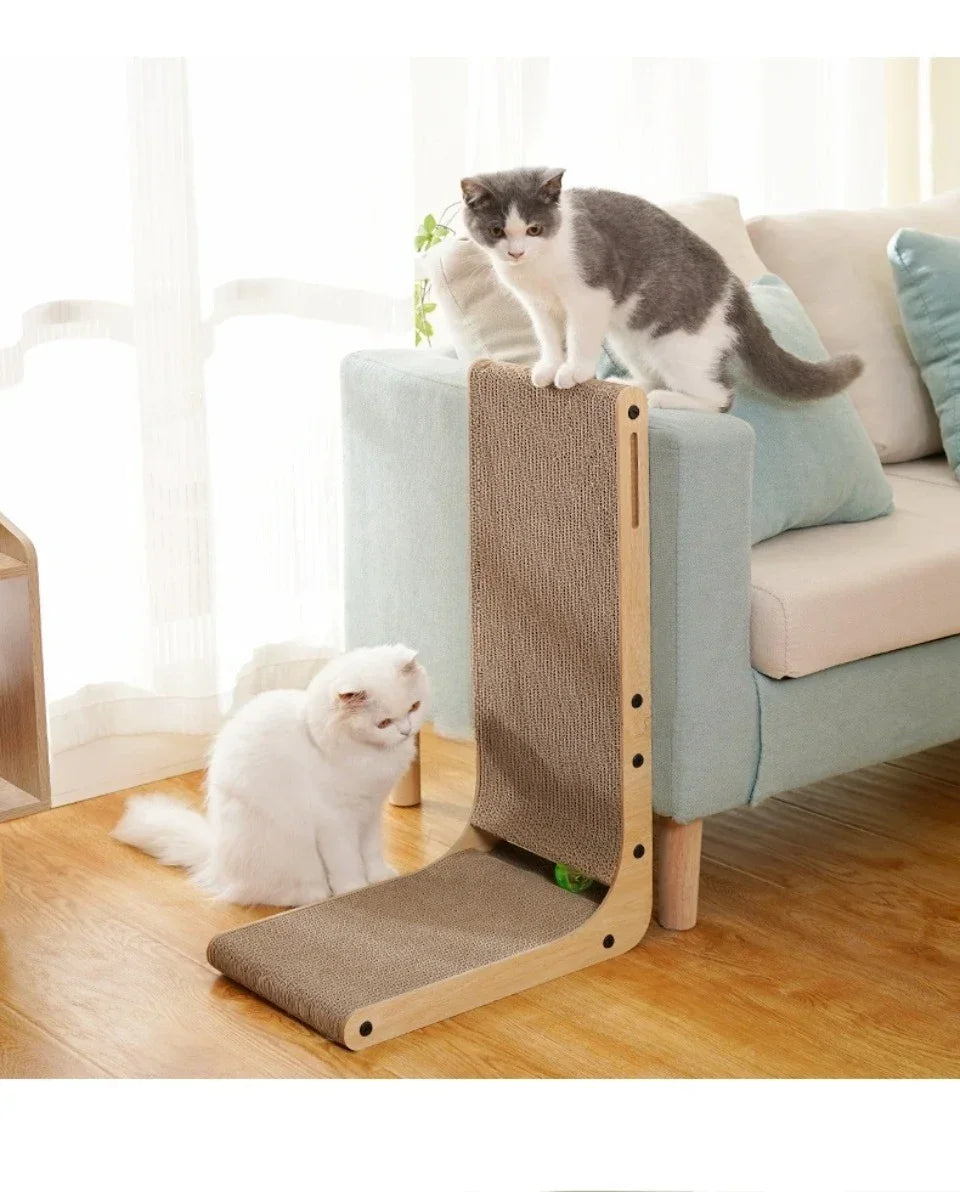 L-Shaped Cat Scratching Board