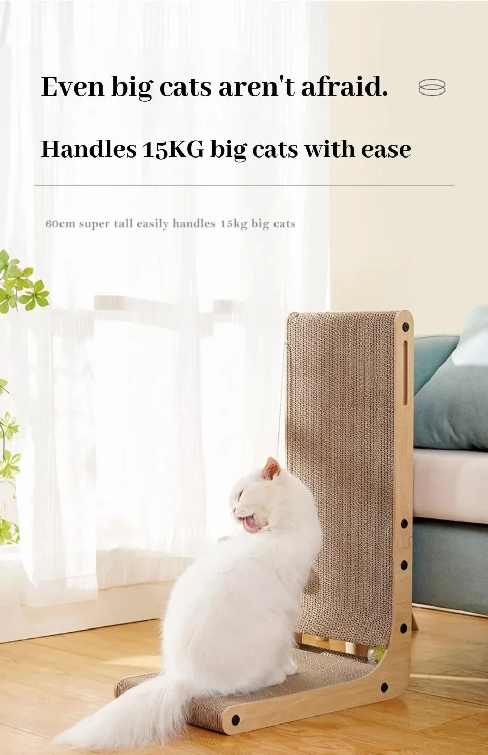 L-Shaped Cat Scratching Board