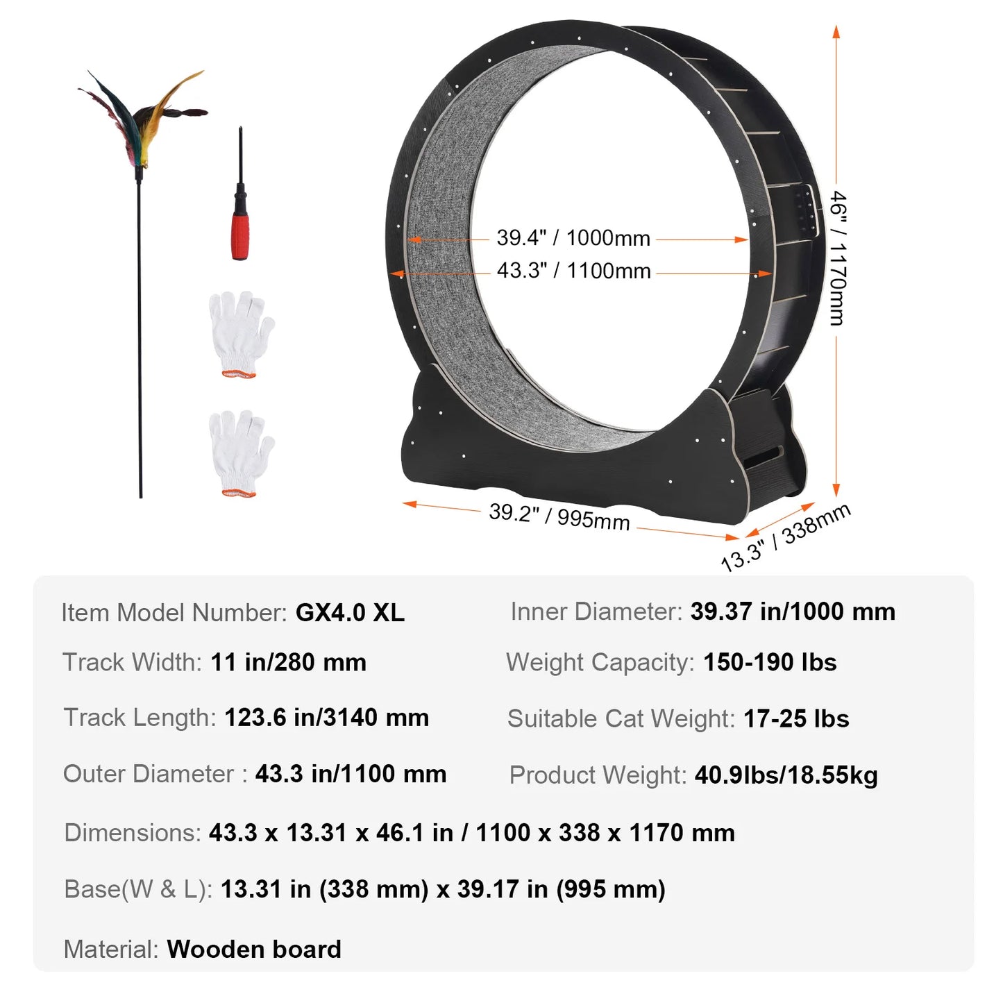 Cat Treadmill Exercise Wheel