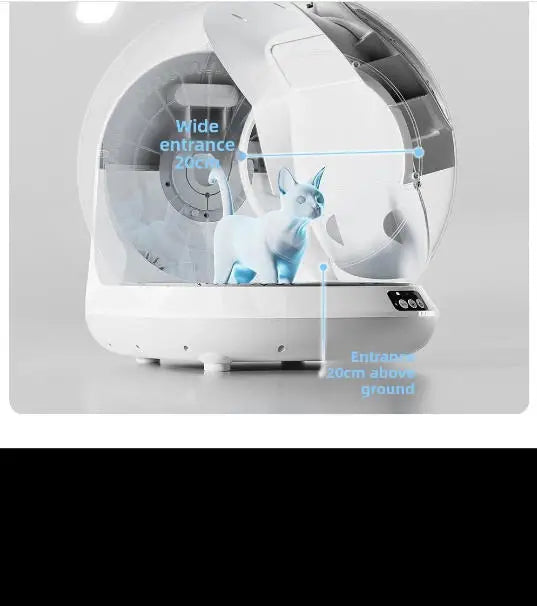 Fully Enclosed Smart Cat Litter Box