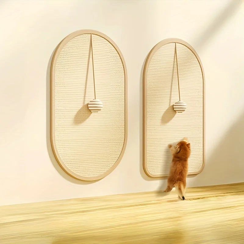 3-in-1 Sisal Cat Scratch Wall Panel