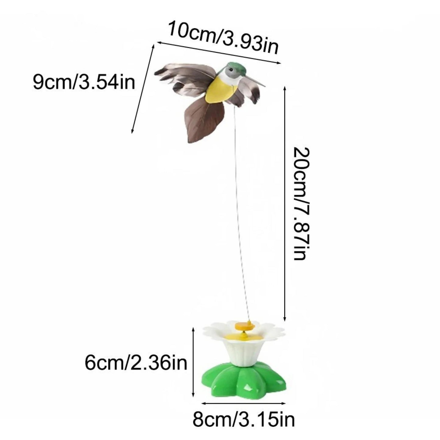 Spinning Hummingbird Cat Teaser