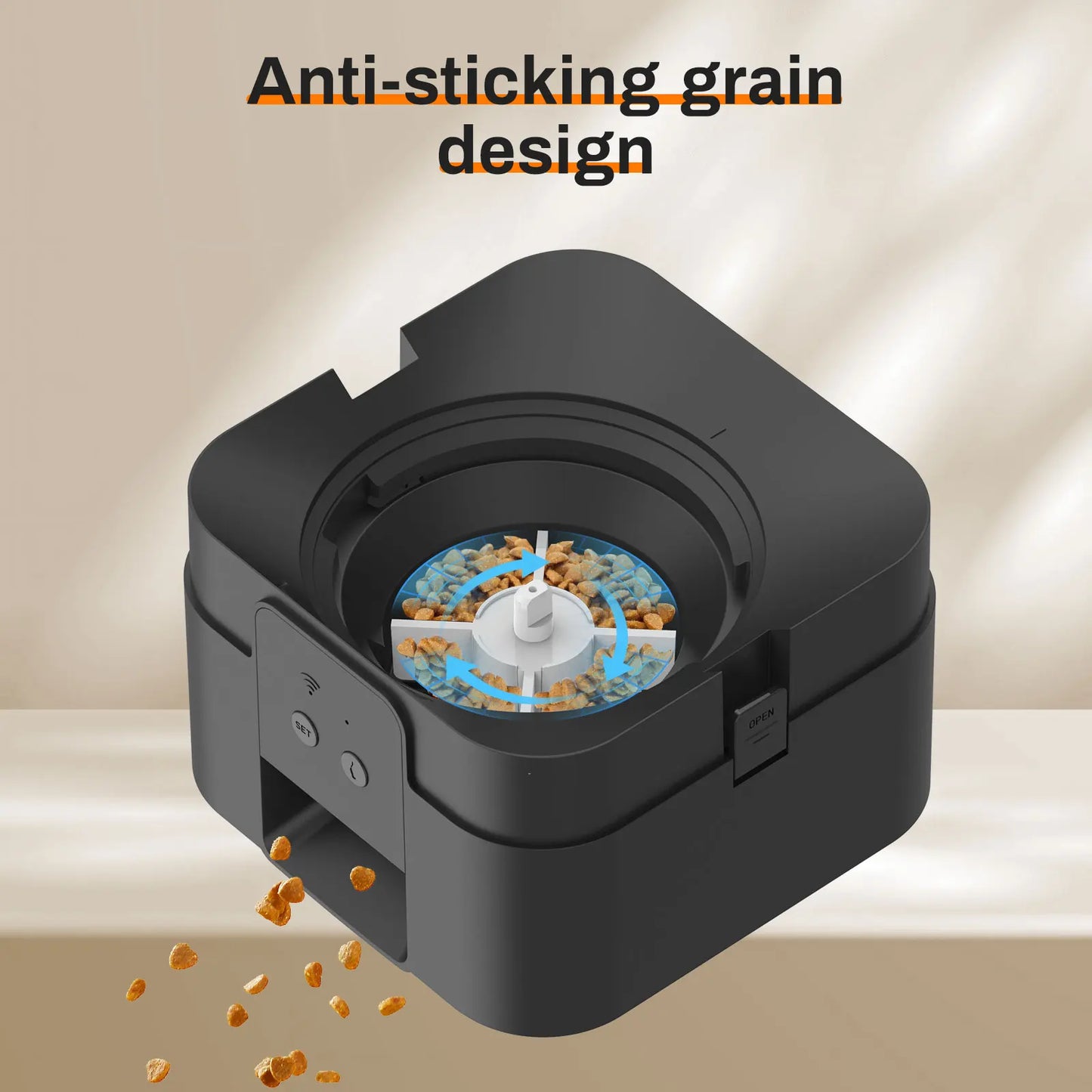 2L Automatic Cat Feeder with Wi-Fi or Button Control