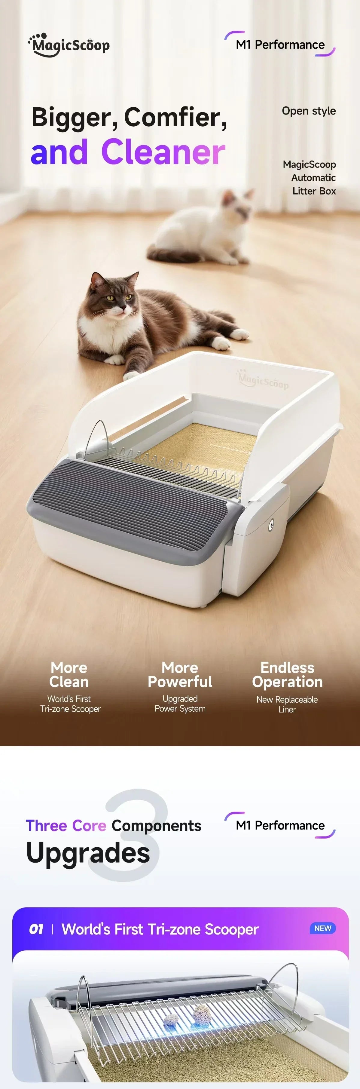 Smart Self-Cleaning Cat Litter Box