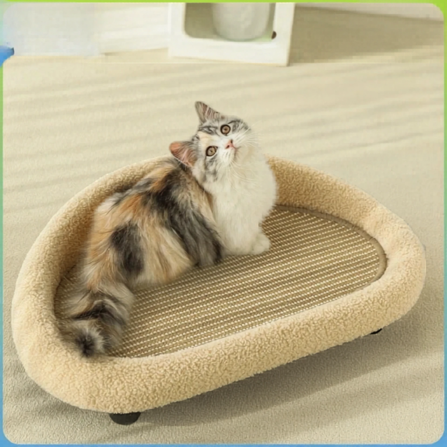 Sisal Cat Scratcher Couch Bed