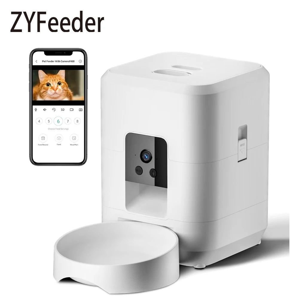 2L Automatic Cat Feeder with Wi-Fi and Camera
