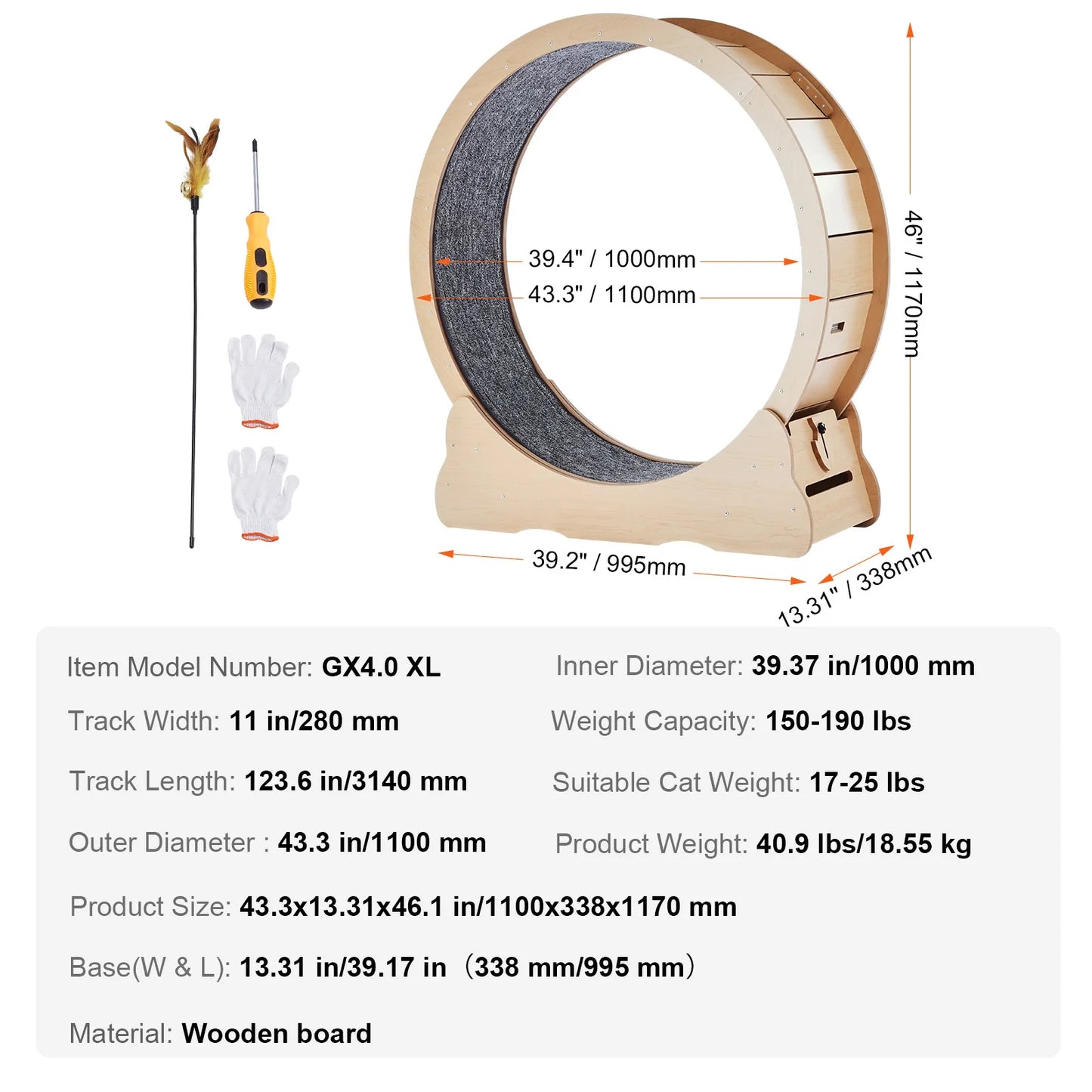 Cat Treadmill Exercise Wheel