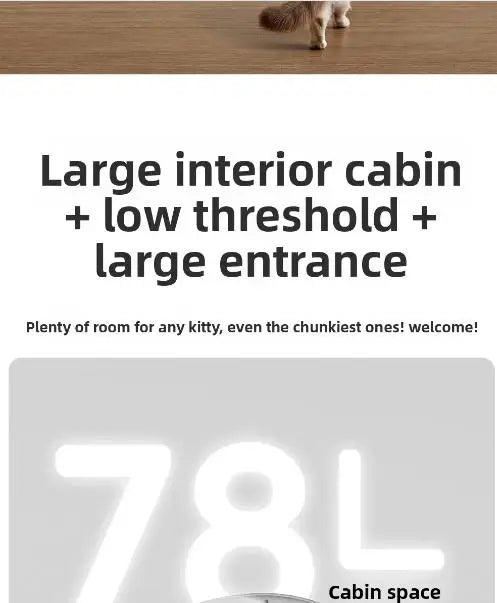 Fully Enclosed Smart Cat Litter Box