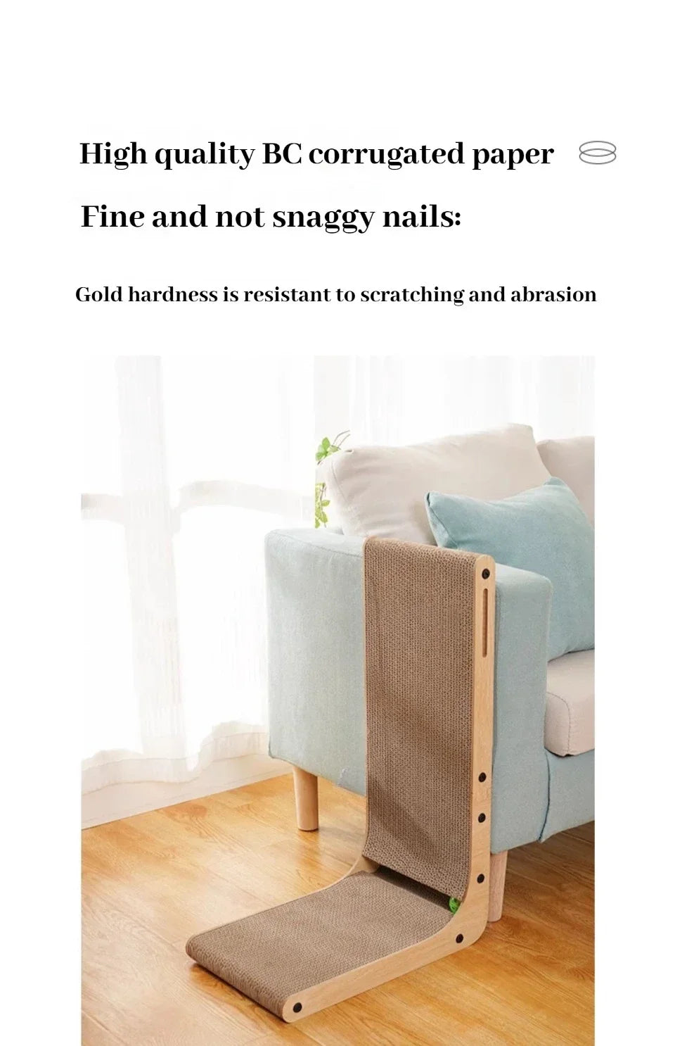 L-Shaped Cat Scratching Board