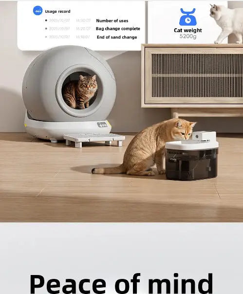 Fully Enclosed Smart Cat Litter Box