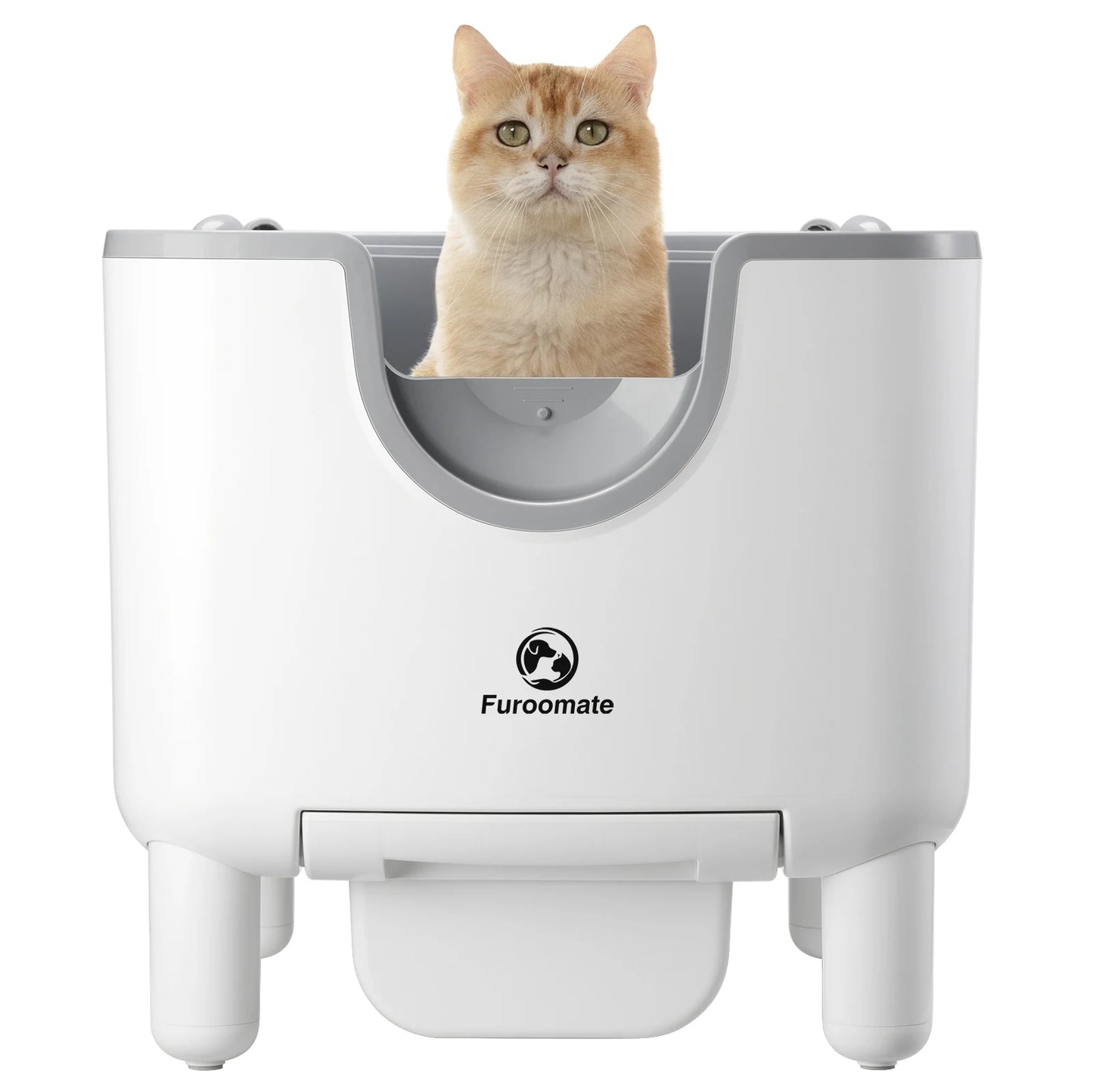 Open-Top Self-Cleaning Cat Litter Box