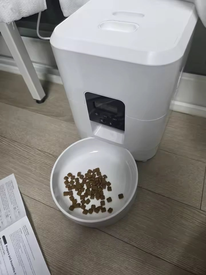 2L Automatic Cat Feeder with Wi-Fi or Button Control