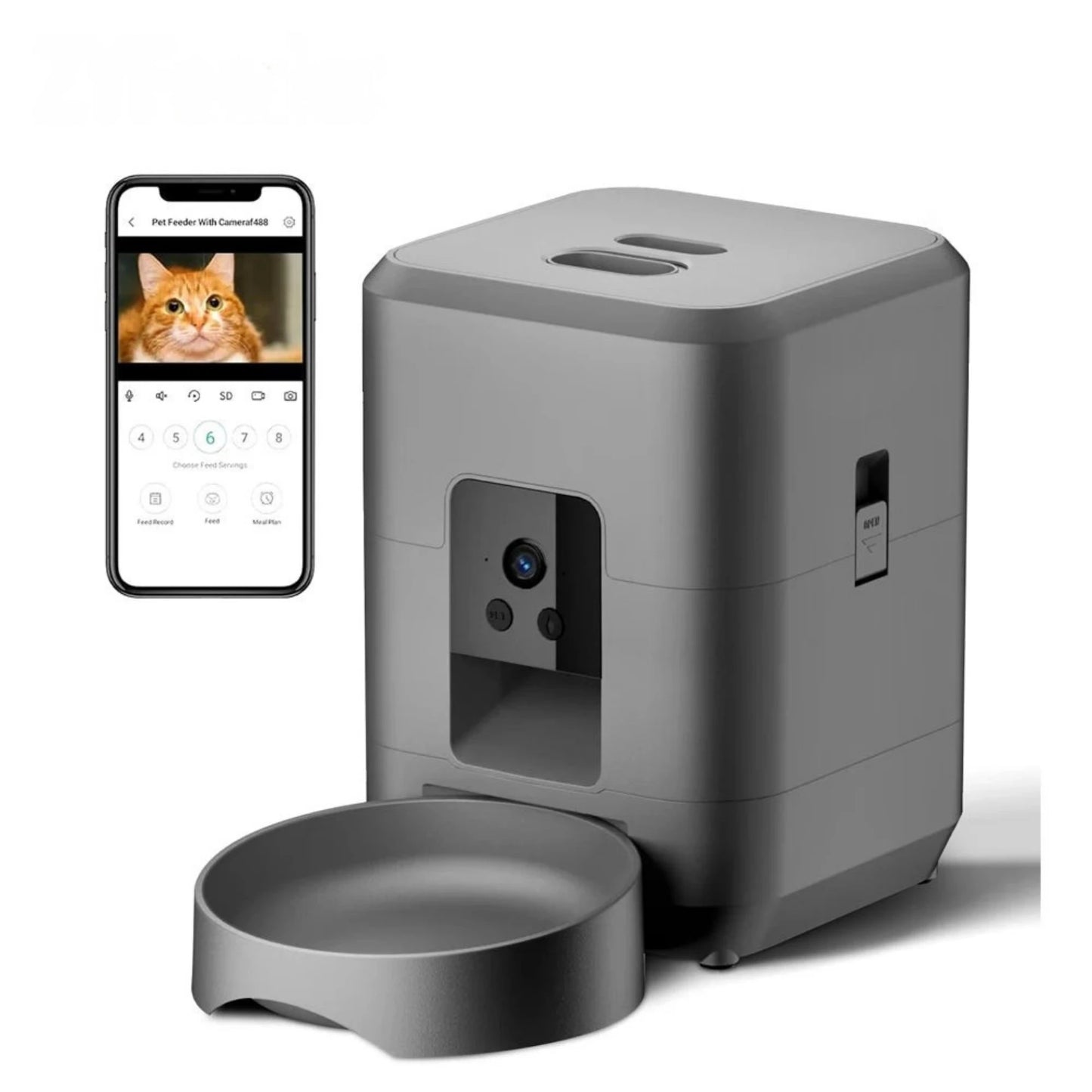 2L Automatic Cat Feeder with Wi-Fi and Camera