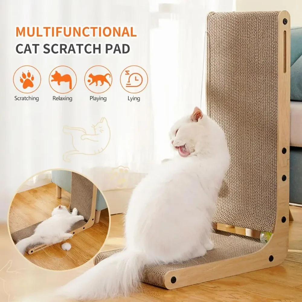 L-Shaped Cat Scratching Board