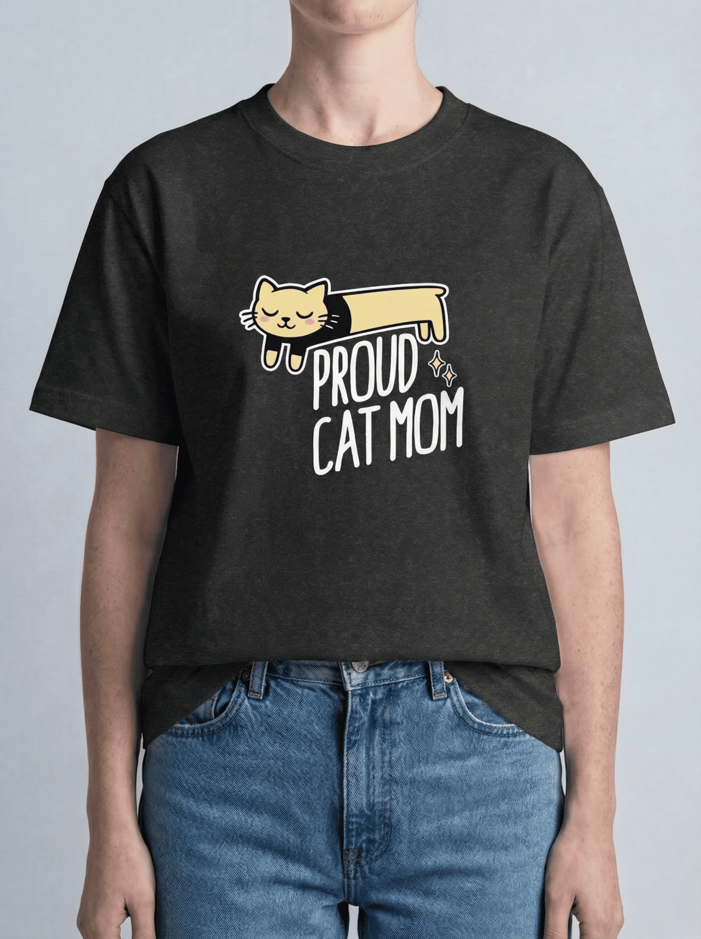Long Cat Tee – Cat Mom