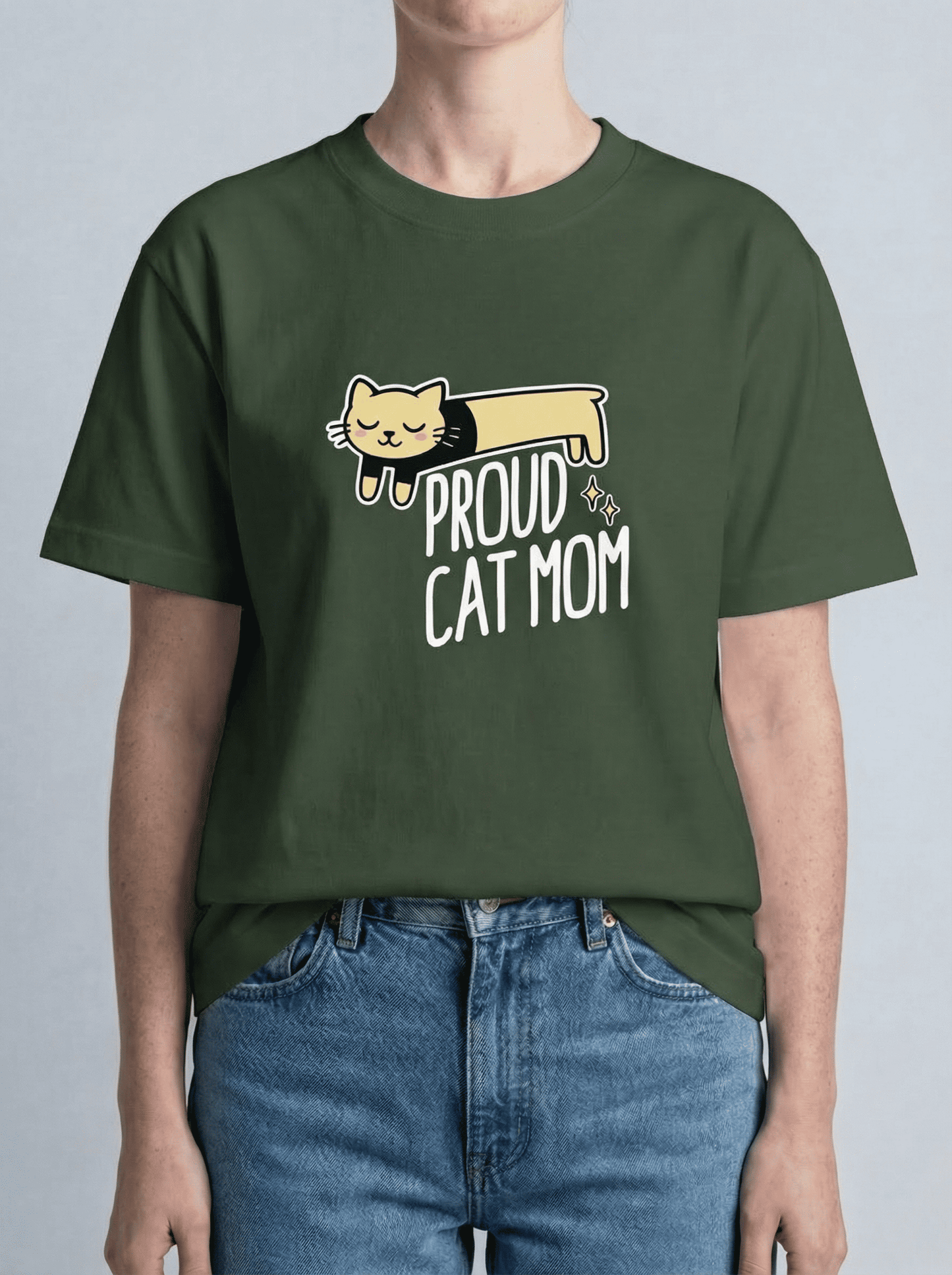 Long Cat Tee – Cat Mom
