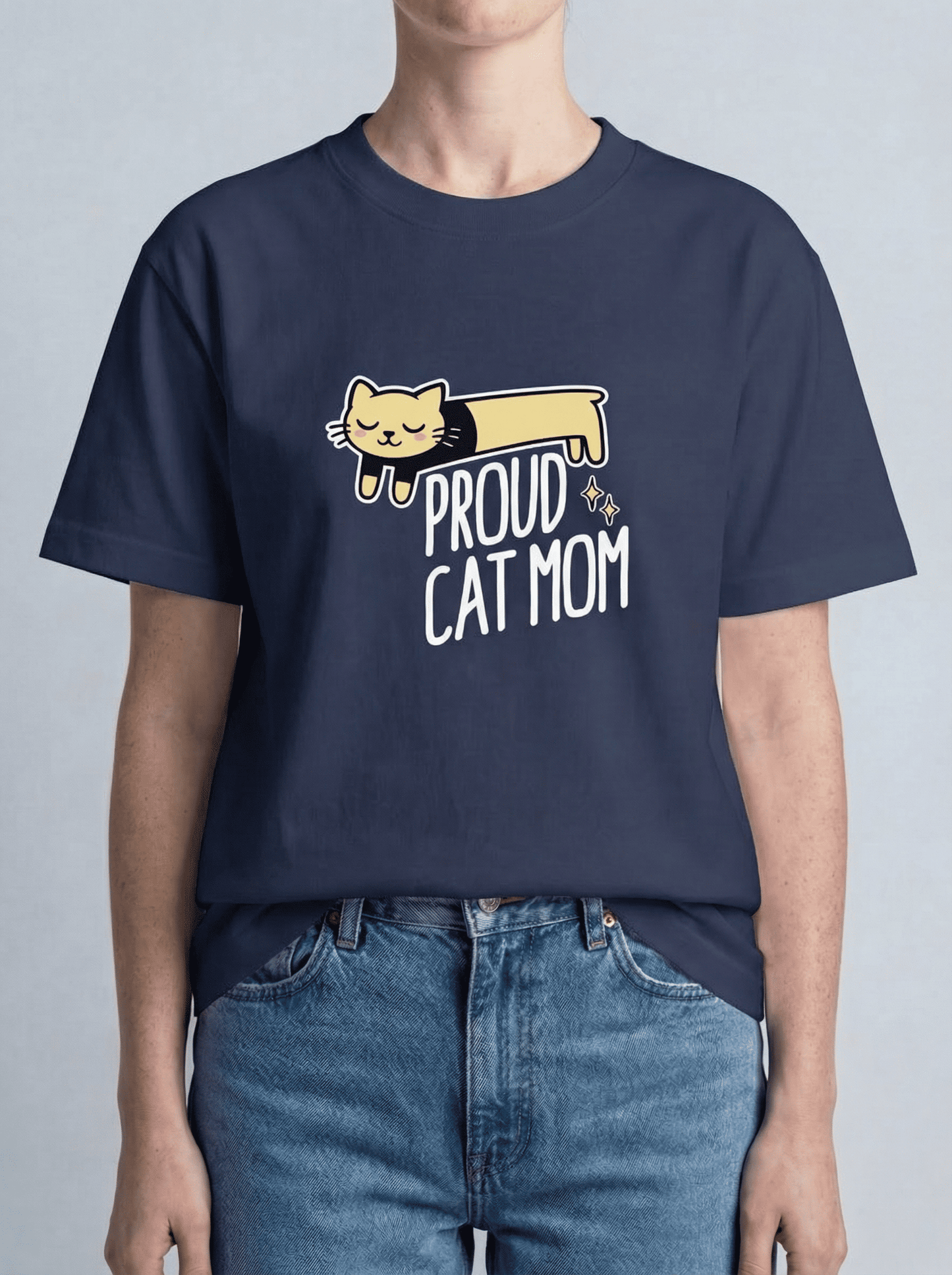 Long Cat Tee – Cat Mom