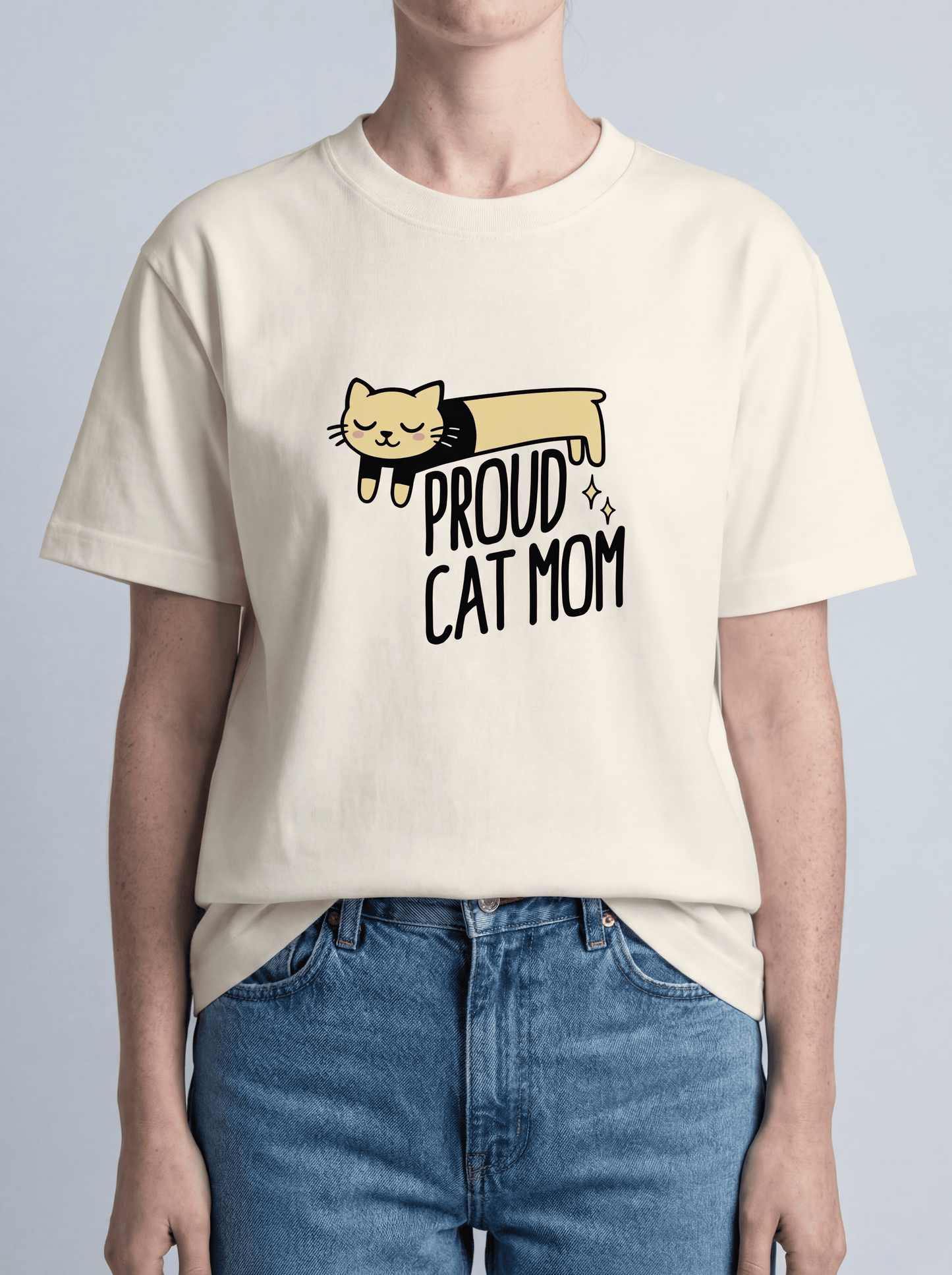 Long Cat Tee – Cat Mom